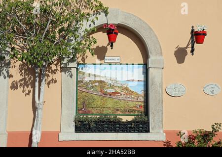 Grapevine House sulla Naval Hospital Road a Gibilterra Foto Stock