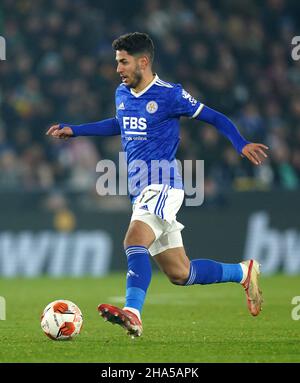 Foto d'archivio del 25-11-2021 di Ayoze Perez di Leicester City. Leicester continua a monitorare i loro giocatori prima della partita di domenica contro Newcastle in mezzo a un focolaio di Covid presso il club. Kelechi Iheanacho, Ayoze Perez, Jannik Vestergaard, Daniel Amartey, Ademola Lookman, Filip Benkovic e Vontae Daley-Campbell hanno tutti perso la sconfitta a Napoli a causa di malattie o per ragioni correlate al coronavirus. Data immagine: Giovedì 25 novembre 2021. Data di emissione: Venerdì 10 dicembre 2021. Foto Stock