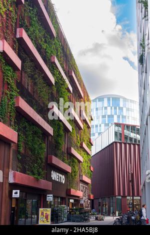 Copenaghen, Koebenhavn: Supermercato netto nel distretto emergente di Nordhavn, in , Zelanda, Sealand, Sjaelland, Danimarca Foto Stock