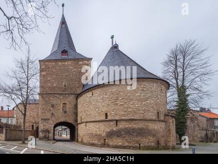 porta larga,golslar,harz,bassa sassonia,germania,europa Foto Stock