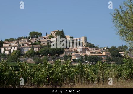 Villaggio nel sud della Francia, Provenza, Lubéron Foto Stock