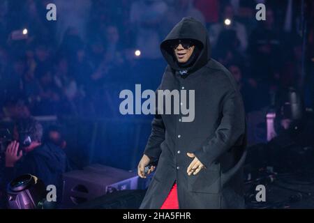 Chicago, Stati Uniti. 09th Dic 2021. Trippie Redd (Michael Lamar White II) durante il lancio dell'album Juice WRLD Day 'Fighting Demons' il 9 dicembre 2021, presso il United Center di Chicago, Illinois (Photo by Daniel DeSlover/Sipa USA) Credit: Sipa USA/Alamy Live News Foto Stock