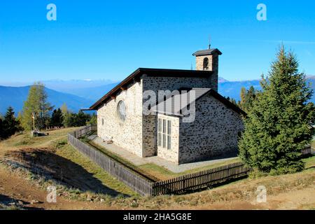 la cappella sul plose in suedtirol / alto adige,bressanone,alto adige,italia Foto Stock