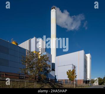 impianto comunitario di incenerimento dei rifiuti niederrhein,gmva,architettura industriale, Foto Stock