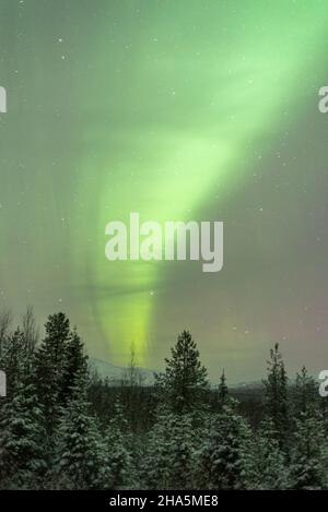 aurora boreale,pallastunturi,lapponia,finlandia Foto Stock