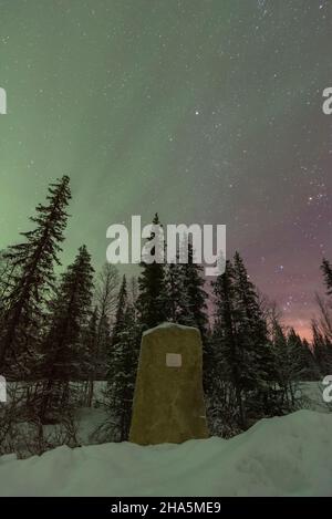 aurora boreale,raattama,lapponia,finlandia Foto Stock