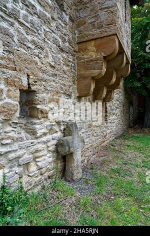 mura della città e porte della città in zeitz, burgenlandkreis, sassonia-anhalt, germania Foto Stock