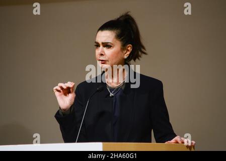 Roma, Italia. 10th Dic 2021. Laura Boldrini, politico durante il CIDU Award 2020 e 2021, News in Rome, Italy, December 10 2021 Credit: Independent Photo Agency/Alamy Live News Foto Stock