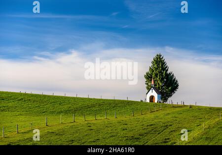 germania,baviera,alta baviera,oberland,saulgrub,cappella di fatima Foto Stock