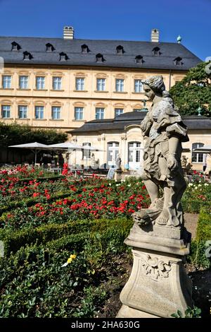 germania,baviera,alta franconia,bamberg,città vecchia,nuova residenza,giardino di rose Foto Stock