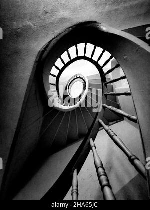 Spiraltreppe a Görlitz Altstadt Foto Stock