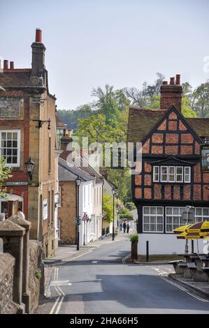 Pecore Lane, Midhurst, West Sussex, in Inghilterra, Regno Unito Foto Stock