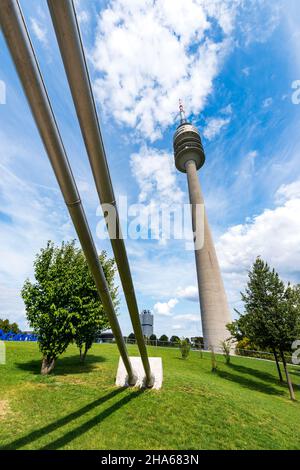 Olympic tower a Monaco di Baviera Foto Stock