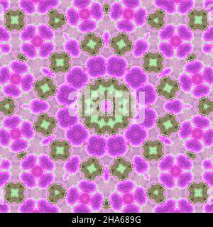 mandala, fiori che compongono Foto Stock