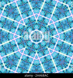 mandala, fiori che compongono Foto Stock