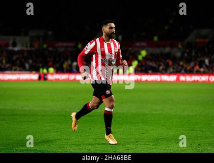 Brentford Community Stadium, Londra, Regno Unito. 10th Dic 2021. Premier League Football Brentford Versus Watford; Saman Ghoddos of Brentford Credit: Action Plus Sports/Alamy Live News Foto Stock