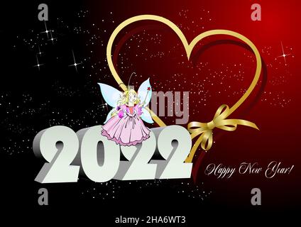 Abstract Natale e felice anno nuovo sfondo. Vettore 3dillustration Illustrazione Vettoriale