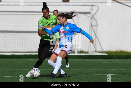 Pomigliano, Italia. 11th Dic 2021. Sole Jaimes (99) Napoli Femminile durante il Campionato Italiano Soccer Seria A Women 2021/2022 Match tra Pomigliano Femminile vs Napoli Femminile il 11 dicembre 2021 allo Stadio Ugo Gobbato a Pomigliano Italia Credit: Agenzia fotografica indipendente/Alamy Live News Foto Stock