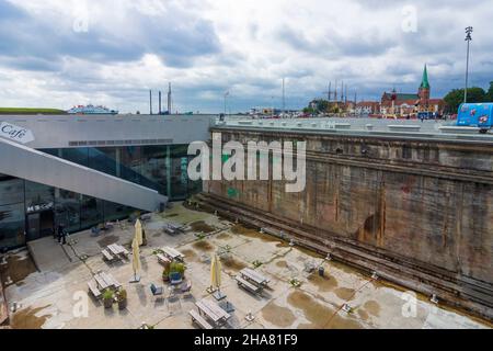 Helsingoer: M/S Maritime Museum of Denmark, a Helsingoer, in Zelanda, Sealand, Sjaelland, Danimarca Foto Stock