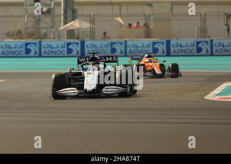 11th dicembre 2021; Yas Marina Circuit, Abu Dhabi, Emirati Arabi Uniti: FIA Abu Dhabi F1 Grand Prix Qualification Day: Williams Racing, George Russell Foto Stock