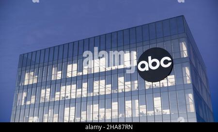 New York, NY, USA. 17 ottobre 2021, solo per uso editoriale, 3D CGI. ABC American Broadcasting Company è multinazionale Commercial Broadcast Television NE Foto Stock