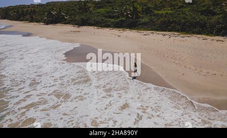 Bella spiaggia tropicale Zoni situato a Culebra Puerto Rico. Foto di alta qualità Foto Stock