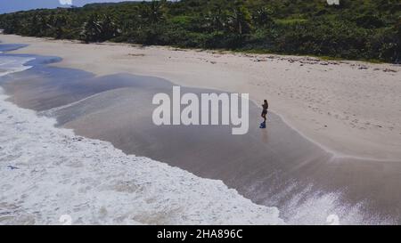 Bella spiaggia tropicale Zoni situato a Culebra Puerto Rico. Foto di alta qualità Foto Stock