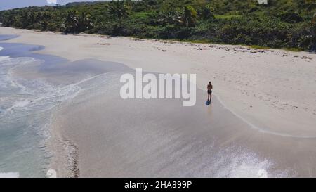 Bella spiaggia tropicale Zoni situato a Culebra Puerto Rico. Foto di alta qualità Foto Stock