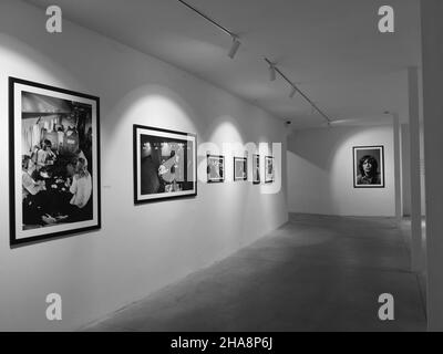 Mostra fotografica di Jean-Marie Périer al Centro Culturale la Malagueta, Malaga, Andalusia, Spagna. Foto Stock