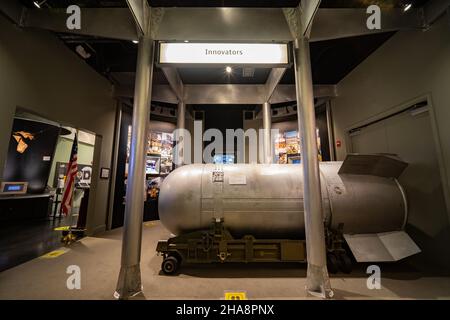 Las Vegas, MAR 12 2021 - veduta interna del National Atomic Testing Museum Foto Stock