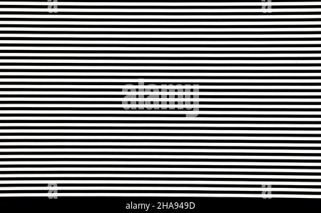 striscia orizzontale bianca su sfondo nero Foto Stock