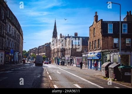 Dettagli architettonici a Edimburgo, Scozia, Regno Unito Foto Stock