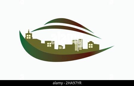 Immobiliare edifici logo Vectors disegni, sfondo disegni Illustrazione Vettoriale