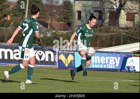 Verona, Italia. 11th Dic 2021. Irene lotti (Verona) durante Hellas Verona Women vs UC Sampdoria, Campionato Italiano di calcio a Women Match a Verona, Italy, December 11 2021 Credit: Independent Photo Agency/Alamy Live News Foto Stock