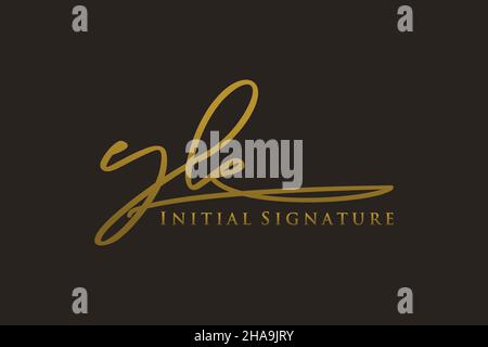YK Letter Signature Logo Template elegante logo di design. Disegno a mano Calligraphy Lettering Vector Illustration. Illustrazione Vettoriale