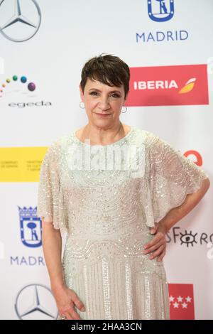 Madrid. Spagna. 20211211, Blanca Portillo partecipa al 27th Jose Maria Forque Awards - Red Carpet al Palacio de Congresos de IFEMA il 11 dicembre 2021 a Madrid, Spagna Foto Stock