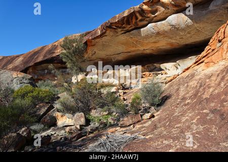 Caves Hill nell'Australia Occidentale (AKA Caves Rock). Vicino a Widgiemooltha. Foto Stock
