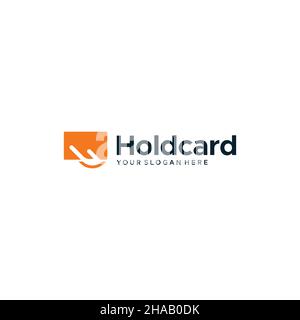 Design minimalista con logo a forma di lettera piatta Illustrazione Vettoriale