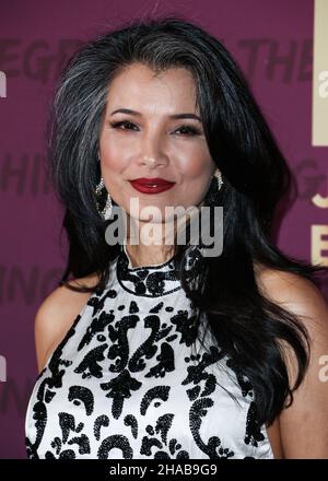 Beverly Hills, Stati Uniti. 11th Dic 2021. BEVERLY HILLS, LOS ANGELES, CALIFORNIA, USA - DICEMBRE 11: L'attrice americana Kelly Hu arriva al 19th annuale indimenticabile Gala Asian American Awards tenutosi al Beverly Hilton Hotel il 11 Dicembre 2021 a Beverly Hills, Los Angeles, California, Stati Uniti. (Foto di Xavier Collin/Image Press Agency) Credit: Image Press Agency/Alamy Live News Foto Stock