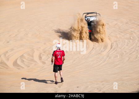 Yas Island, Emirati Arabi Uniti. 12th Dic 2021. RAIKKONEN Robin, figlio di RAIKKONEN Kimi (fin), durante la Formula 1 Etihad Airways Abu Dhabi Grand Prix 2021, 22th round del FIA Formula uno World Championship 2021 dal 10 al 12 dicembre 2021 sul circuito di Yas Marina, a Yas Island, Abu Dhabi - Foto: Florent Gooden/DPPI/LiveMedia Credit: Agenzia fotografica indipendente/Alamy Live News Foto Stock