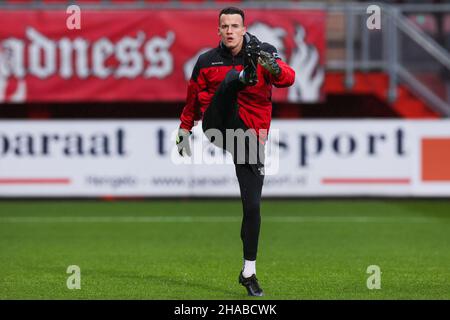Enschede, Paesi Bassi. 12th Dic 2021. ENSCHEDE, PAESI BASSI - DICEMBRE 12: Etienne Vaessen di RKC Waalwijk durante la partita olandese di Erevisione tra FC Twente e RKC Waalwijk a Grolsch teste il 12 Dicembre 2021 a Enschede, Paesi Bassi (Foto di Marcel ter Bals/Orange Pictures) credito: Orange Pics BV/Alamy Live News Foto Stock