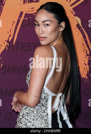 Beverly Hills, Stati Uniti. 11th Dic 2021. BEVERLY HILLS, LOS ANGELES, CALIFORNIA, Stati Uniti d'America - DICEMBRE 11: Stephanie Shepherd arriva all'annuale gala Unforgettable Asian American Awards 19th che si tiene al Beverly Hilton Hotel il 11 Dicembre 2021 a Beverly Hills, Los Angeles, California, Stati Uniti. (Foto di Xavier Collin/Image Press Agency/Sipa USA) Credit: Sipa USA/Alamy Live News Foto Stock