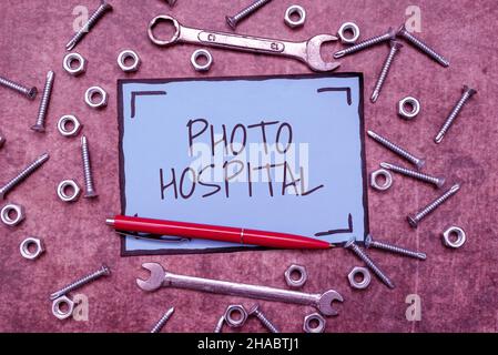 Visualizzazione concettuale foto Ospedale, panoramica aziendale unica Arte applicata di Istituto medico e pratica nuove idee Brainstoming per la manutenzione Pla Foto Stock