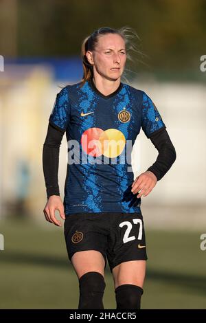 Suning Center, Milano, Italia, 11 dicembre 2021, Henrietta Csiszar (FC Internazionale) durante l'Inter - FC Internazionale vs US Sassuolo - Italian Foot Foto Stock