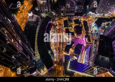 Architetture tipiche cinesi situate a Chengdu, Cina Foto Stock