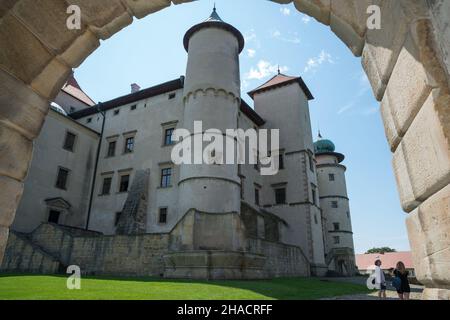 Castello di Nowy Wisnicz, Bochnia County, Piccola Polonia voivodato, Polonia Foto Stock