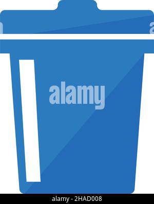 Ideale per lo smaltimento dei rifiuti e l'icona di eliminazione del computer. Illustrazione Vettoriale