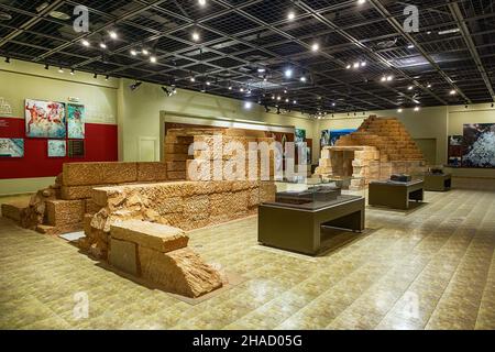 Interno della tomba di Aleksandrovo, una tomba Tracia del IV secolo a.C. Foto Stock