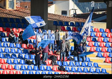 Stadio Pietro Torrini, Sesto Fiorentino (Fi), Italia, 12 dicembre 2021, Empoli tifosi durante Empoli Ladies vs ACF Fiorentina - Calcio Italiana Serie A Femminile match Foto Stock