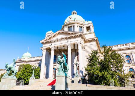 Assemblea Nazionale della Repubblica di Serbia, Belgrado, Serbia Foto Stock